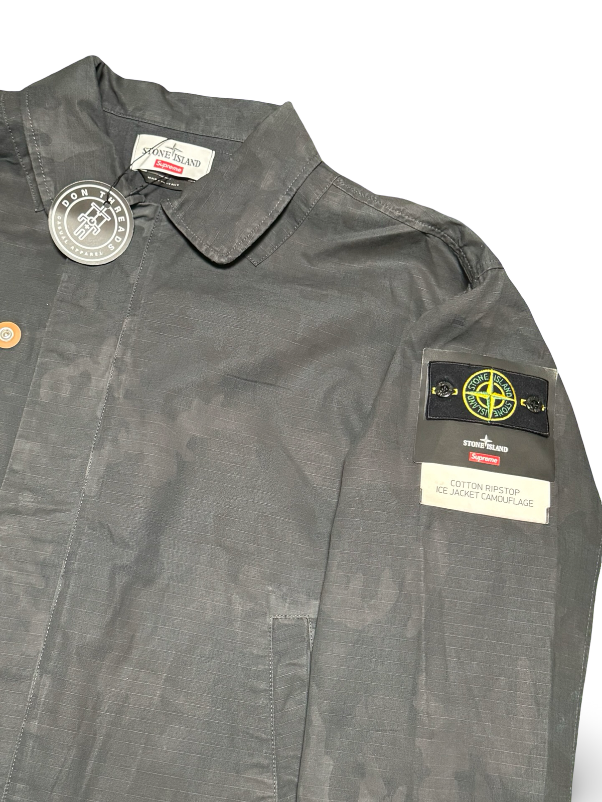 Stone Island x Supreme Cotton Ripstop Ice Jacket Camoflage
