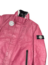 Stone Island Ice Jacket In Dyneema Bonded Leather