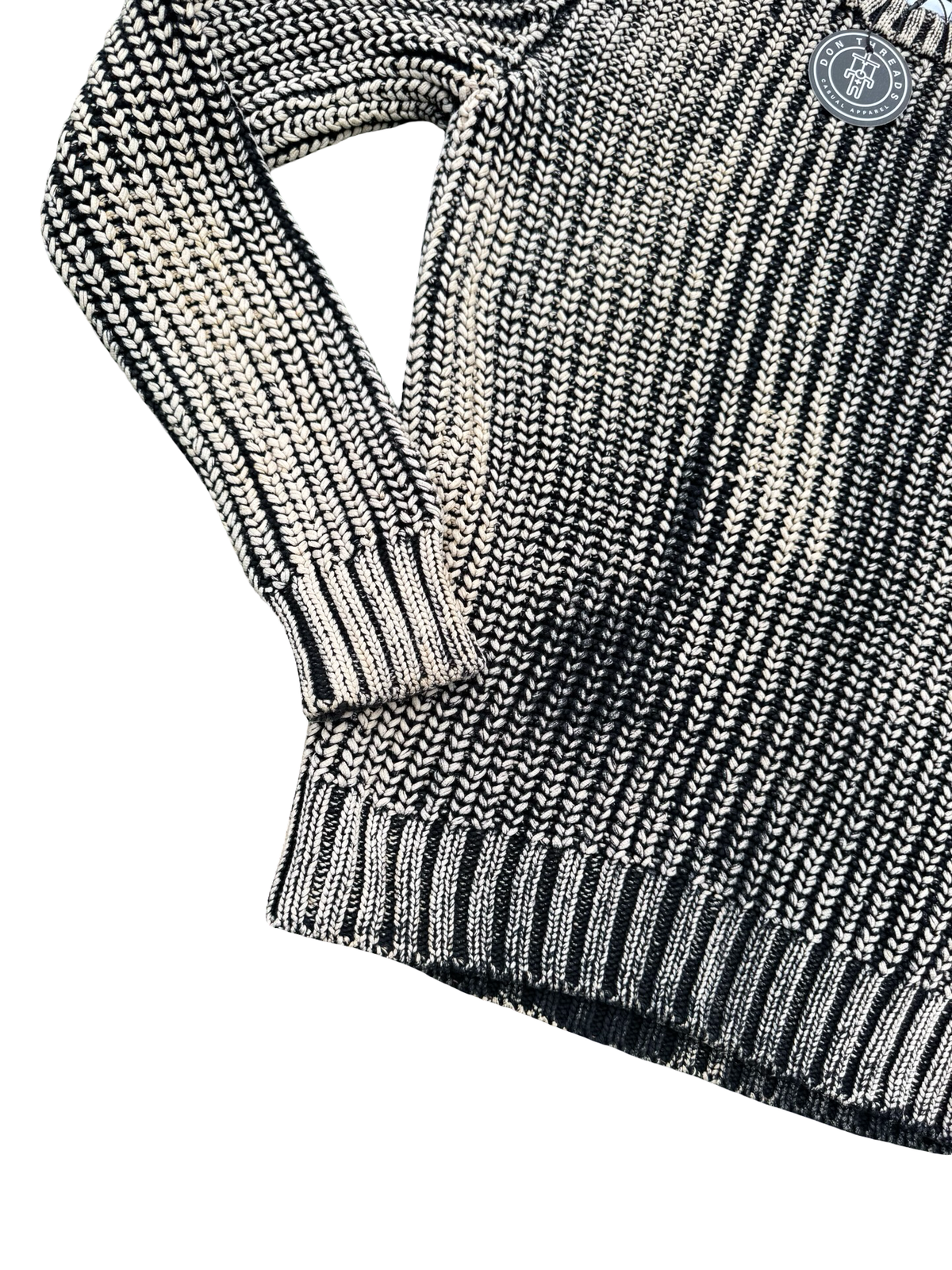 Stone Island Hand Corrosion Cable Knit Crewneck