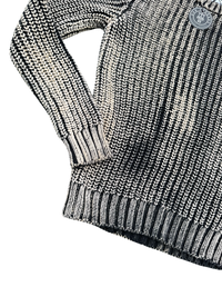 Stone Island Hand Corrosion Cable Knit Crewneck