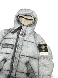 Stone Island Tela Nylon Down With Dust Colour Frost Finish With Hood Liner