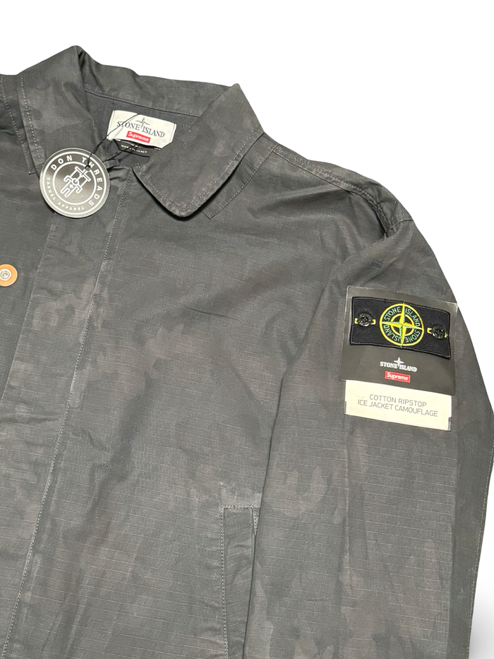 Stone Island x Supreme Cotton Ripstop Ice Jacket Camoflage