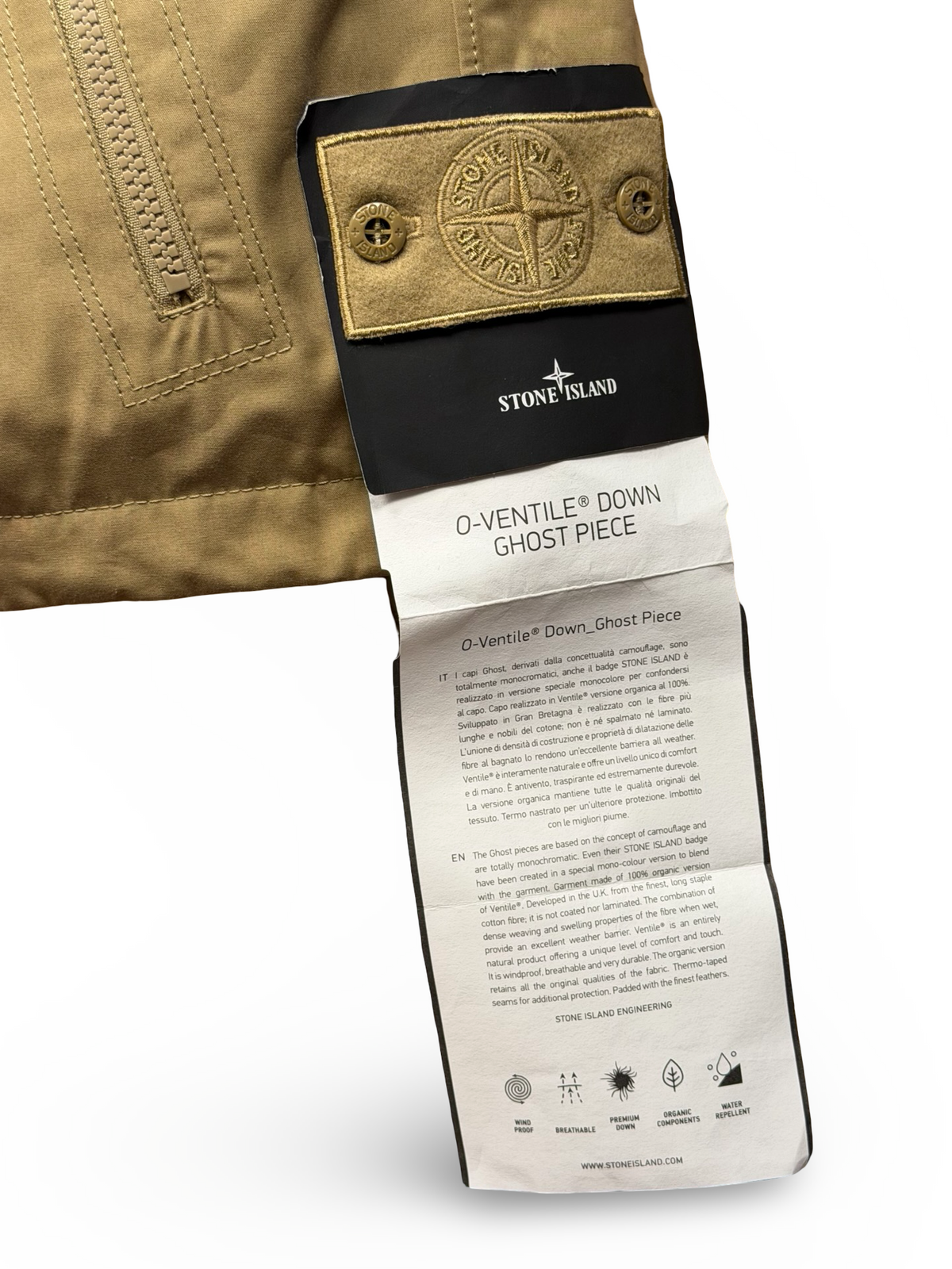 Stone Island O-Ventile Down Ghost Piece