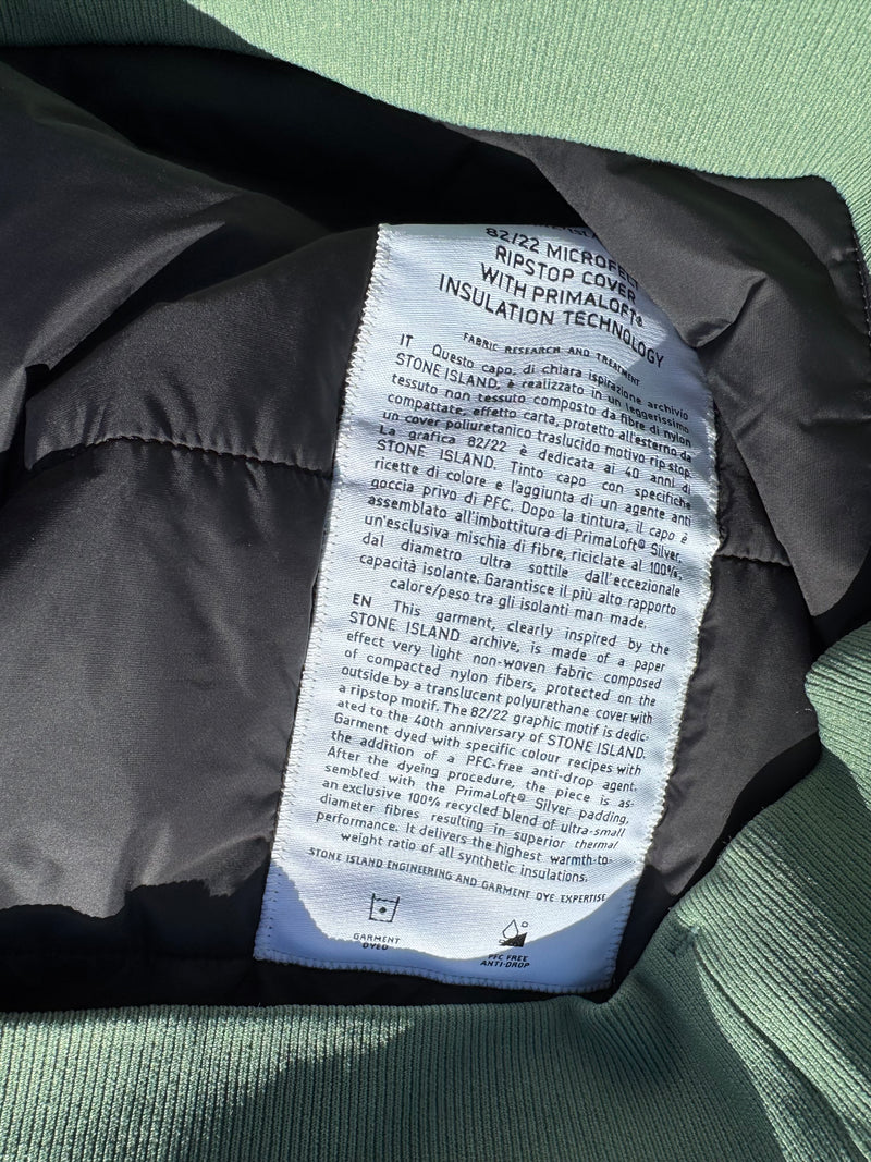 Stone Island 40th Anniversary 82/22 Microfelt Ripstop Cover With Primaloft Insulation Technology