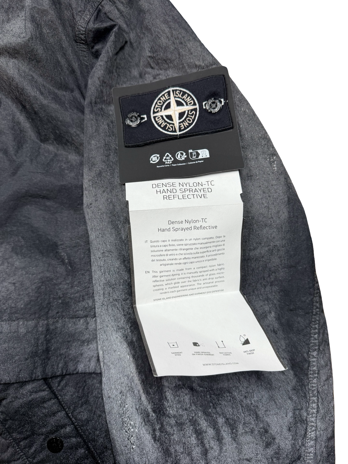 Stone Island Dense Nylon-TC Hand Sprayed Reflective