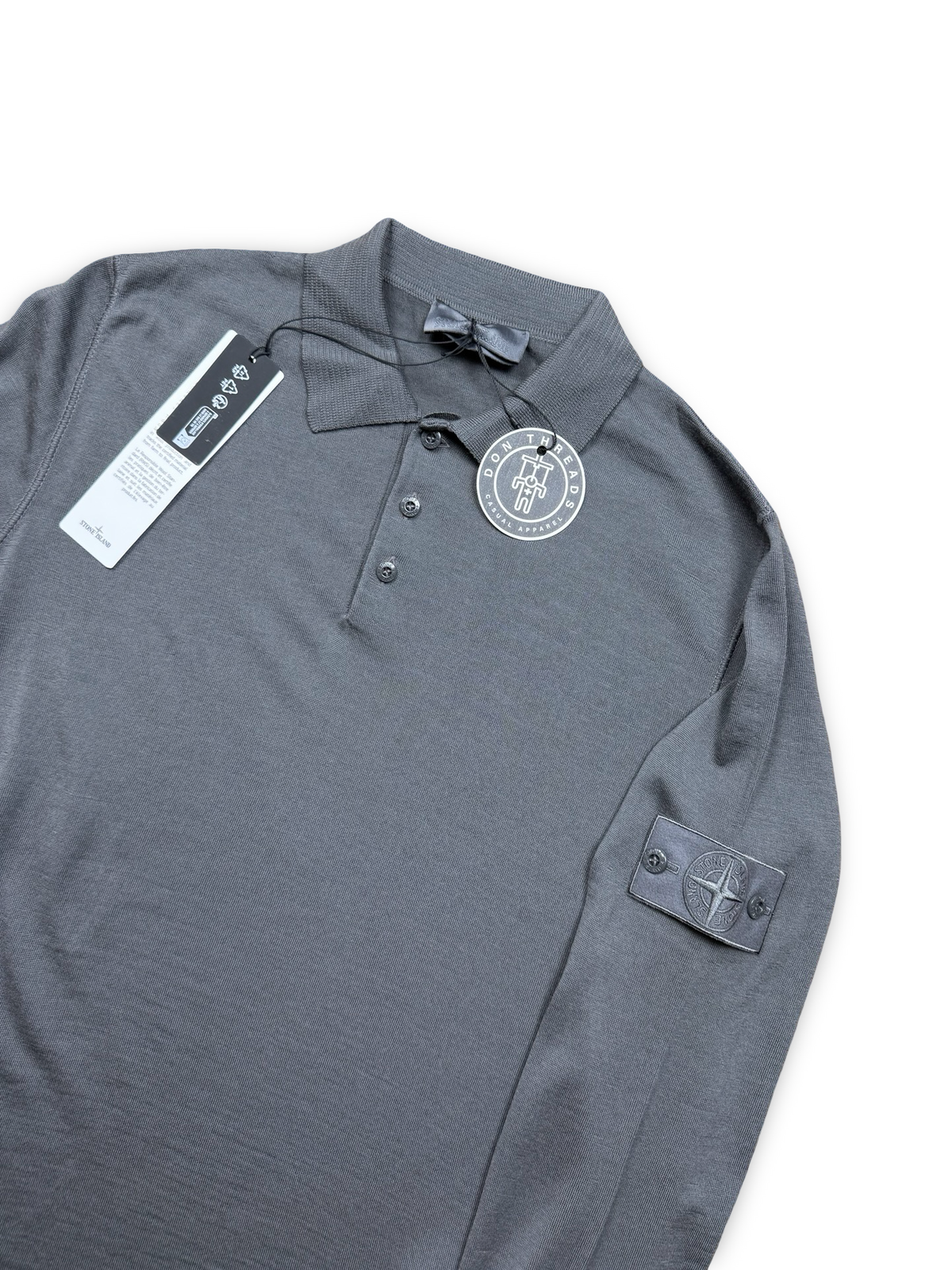 Stone Island Ghost Project Wool Long Sleeve Polo