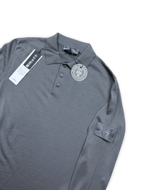 Stone Island Ghost Project Wool Long Sleeve Polo