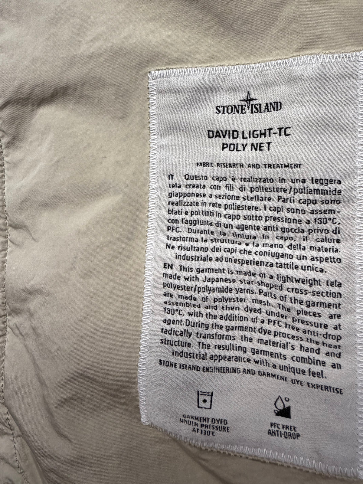 Stone Island David Light-TC With Poly Net