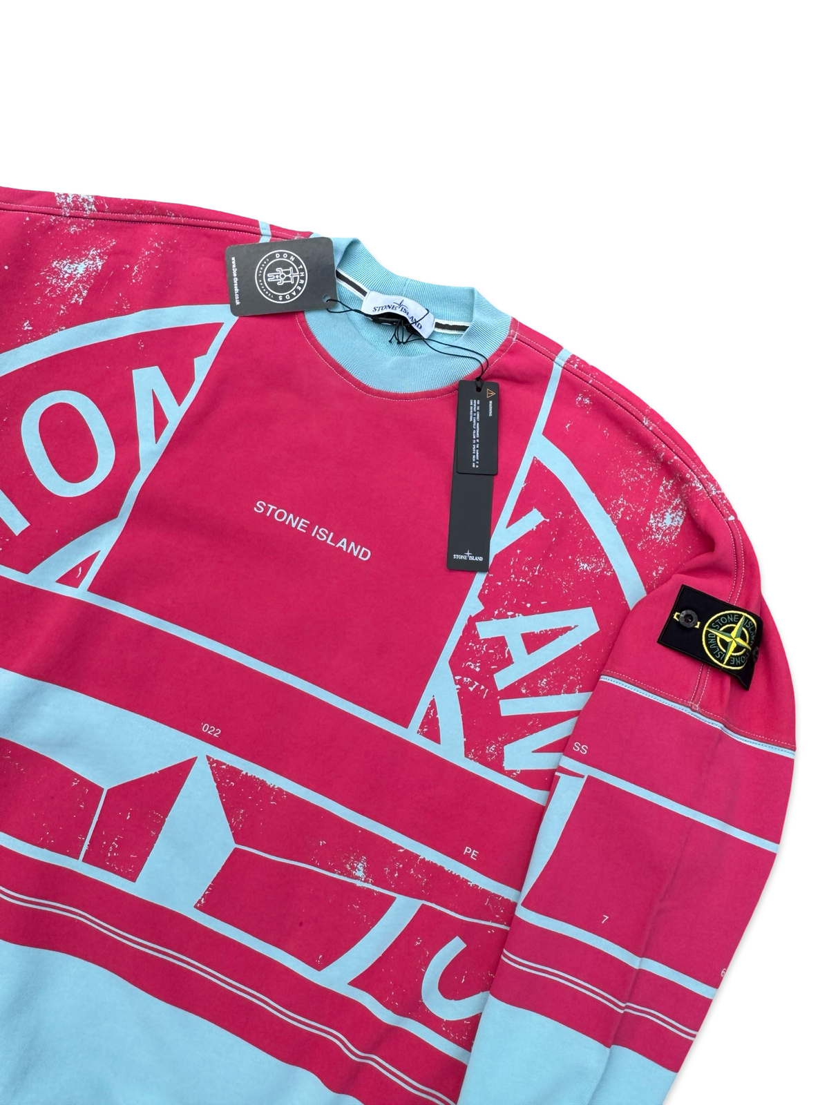 Stone Island Mosaic Print Crewneck