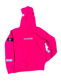 Stone Island X Supreme Pullover Reflective Hoodie