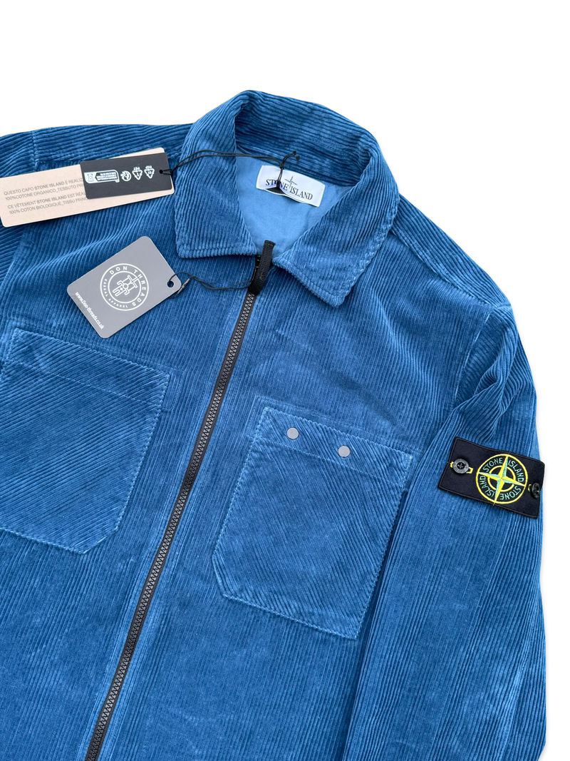 Stone Island Corduroy Zip Up Overshirt