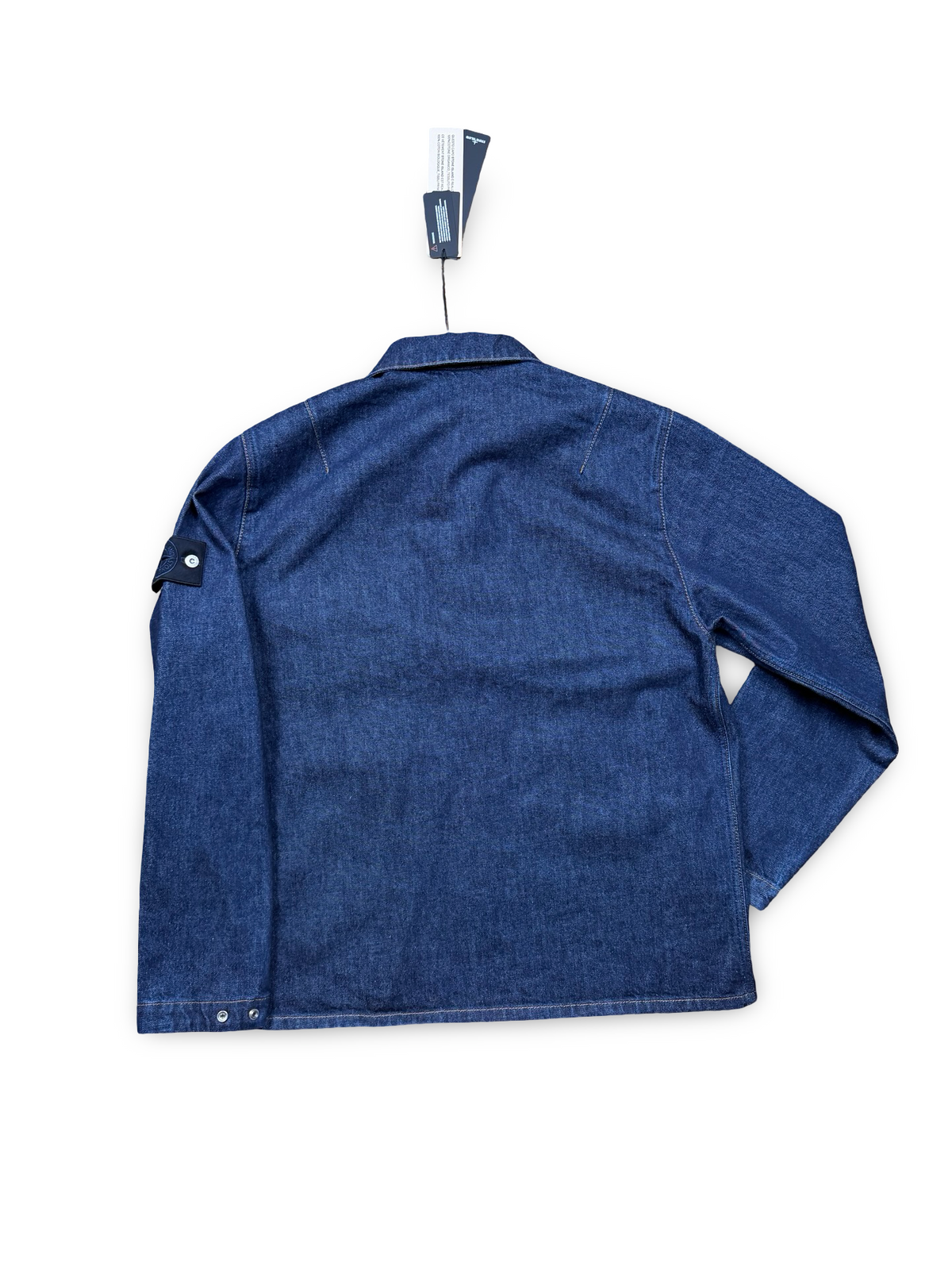 Stone Island Indigo Denim Rinsed Zip Overshirt