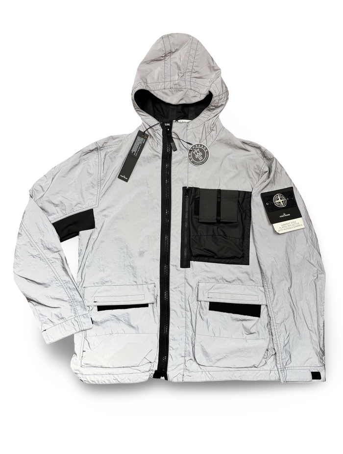 Stone Island Garment Dyed Plated Reflective With Mussola Gomata