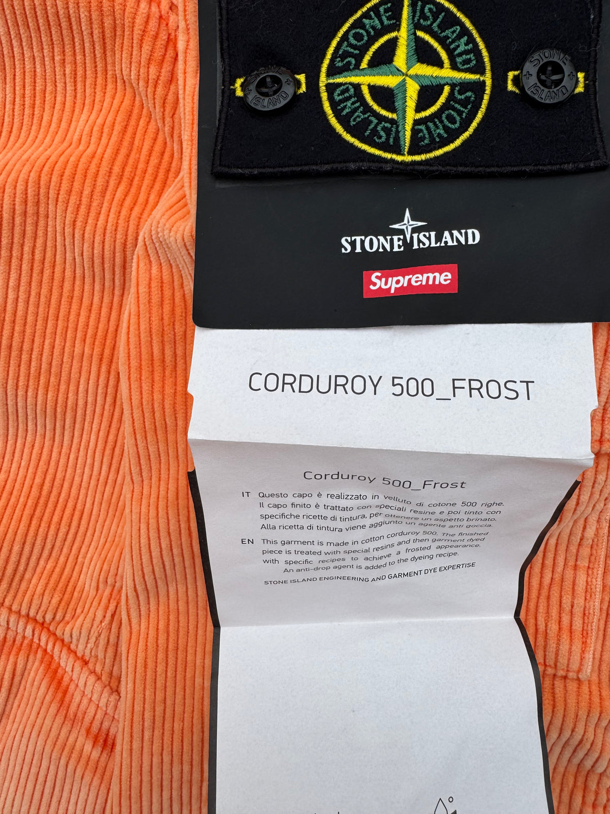 Stone Island x Supreme Corduroy 500_Frost
