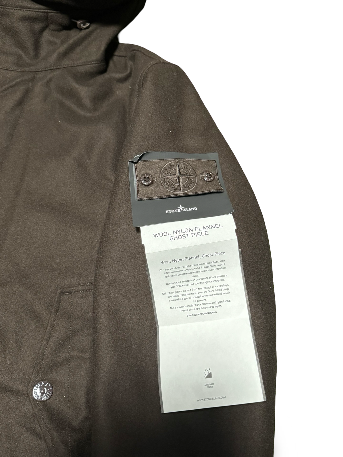 Stone Island Wool Nylon Flannel Ghost Piece