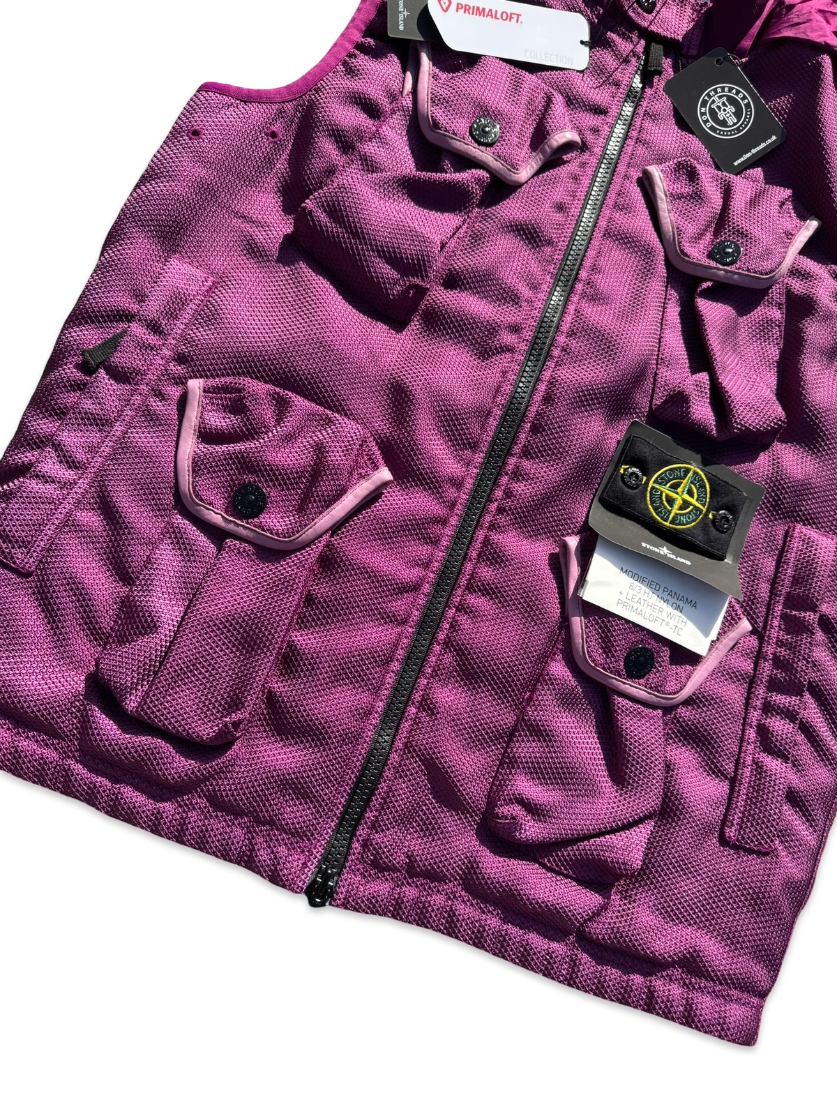 Stone Island Modified Panama 6/3 HT Nylon+Leather With Primaloft-TC