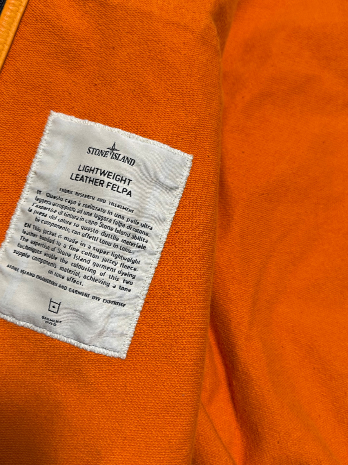 Stone Island Lightweight Leather Felpa