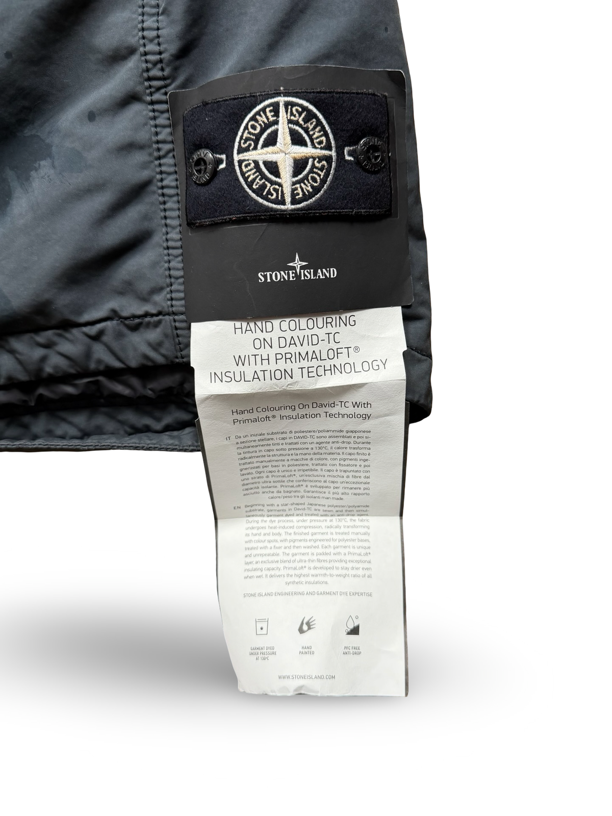 Stone Island Hand Colouring On David-TC With Primaloft Insulation Technology