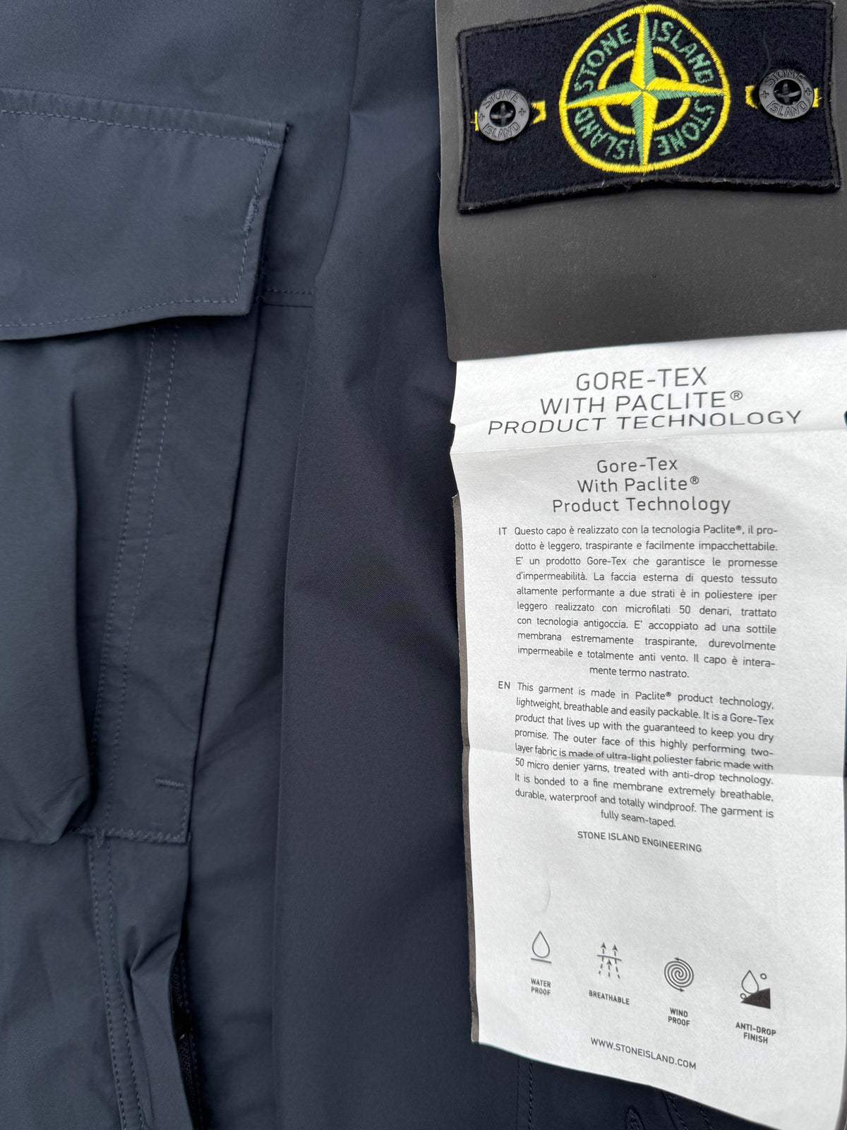 Stone Island Gore-Tex Smock With Paclite Product Technology