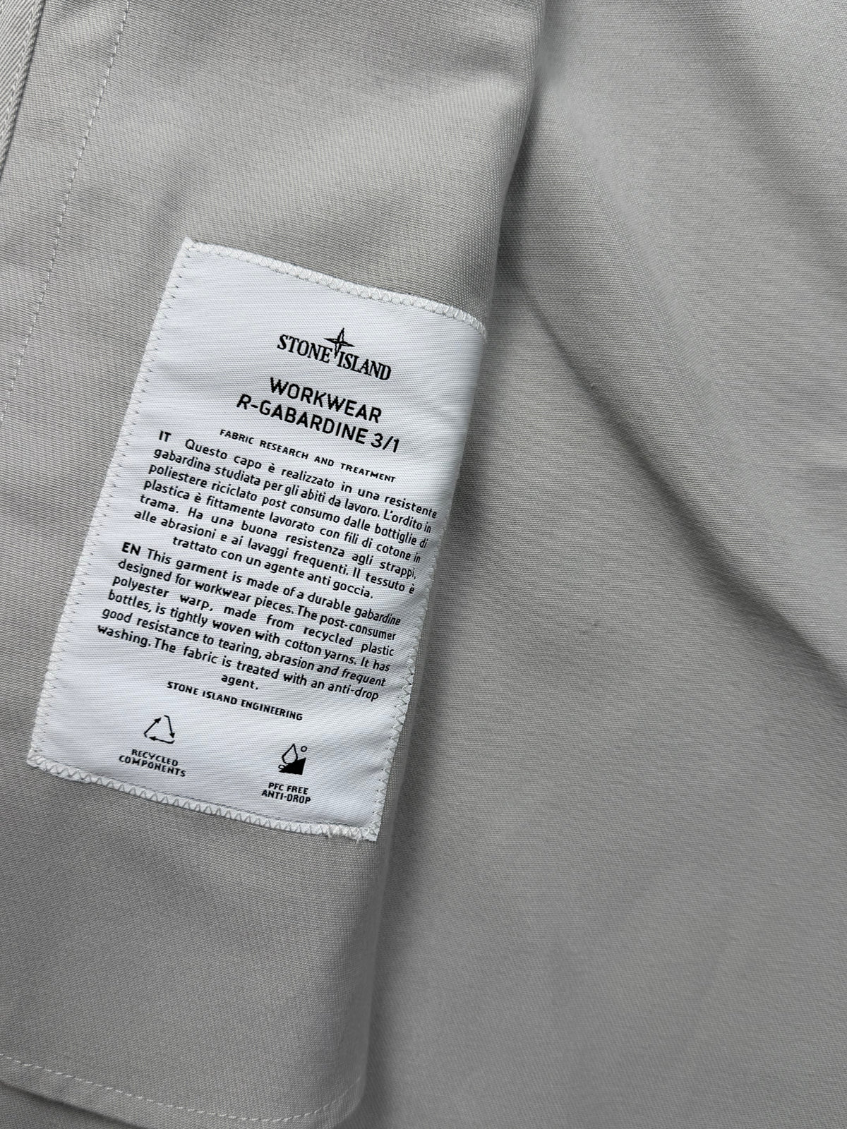 Stone Island Hooded Workwear R-Gabardine 3/1