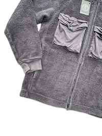 Stone Island Double Pocket Teddy Fleece Zip Up