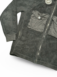 Stone Island Double Pocket Teddy Fleece Zip Up