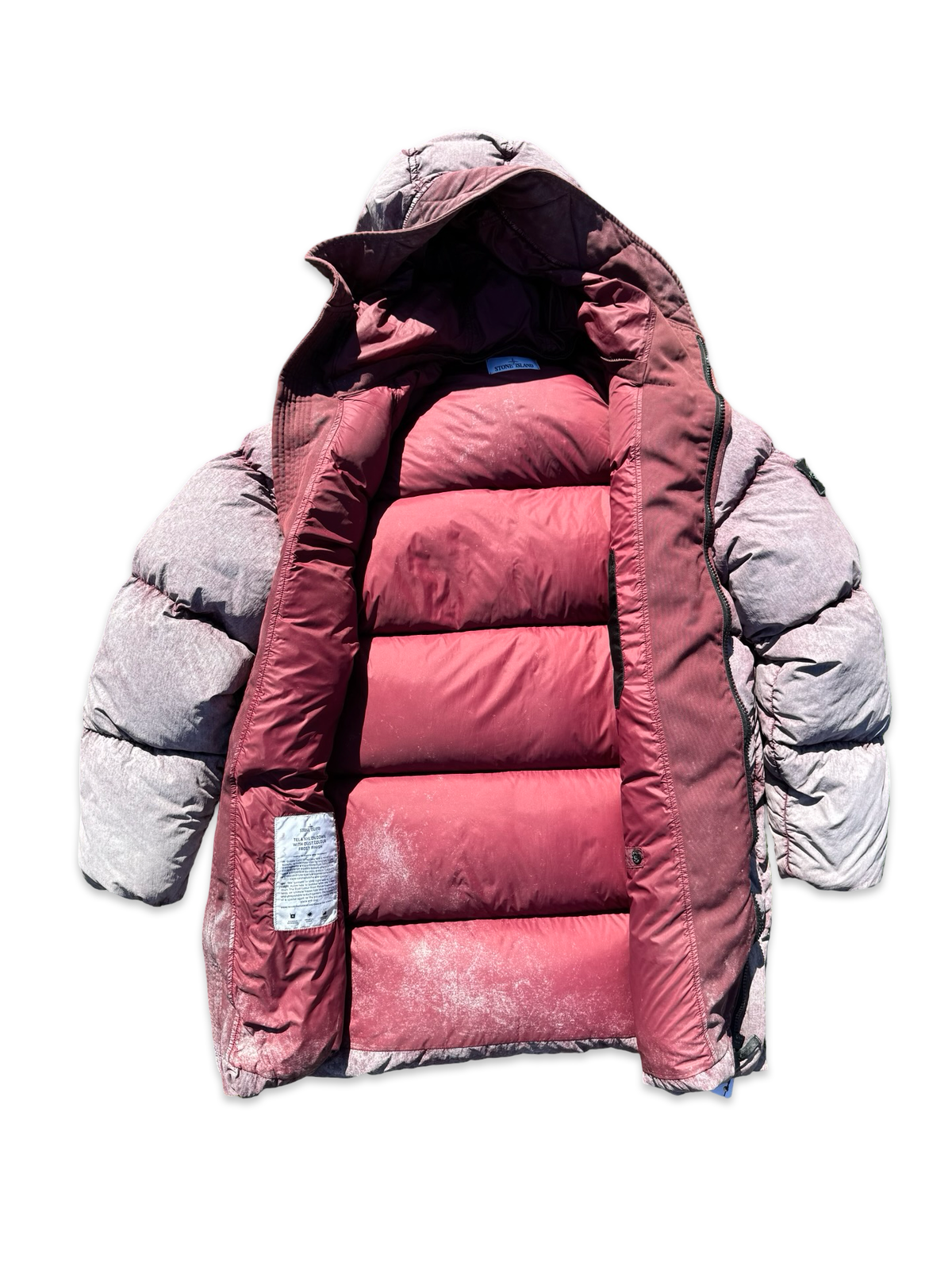 Stone Island Tela Nylon Down With Dust Colour Frost Finish