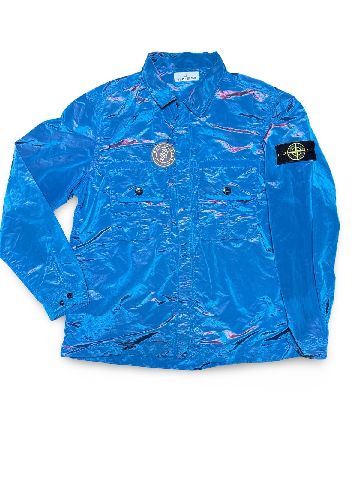 Stone Island Pink/Blue Weft Overshirt