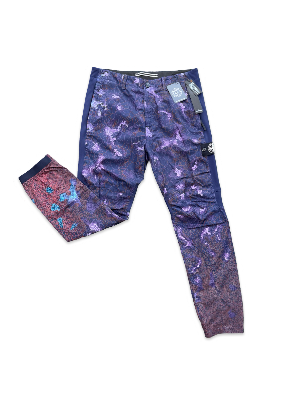 Stone Island Printed Heat Reactive Thermosensitive Fabric Cargo Trousers