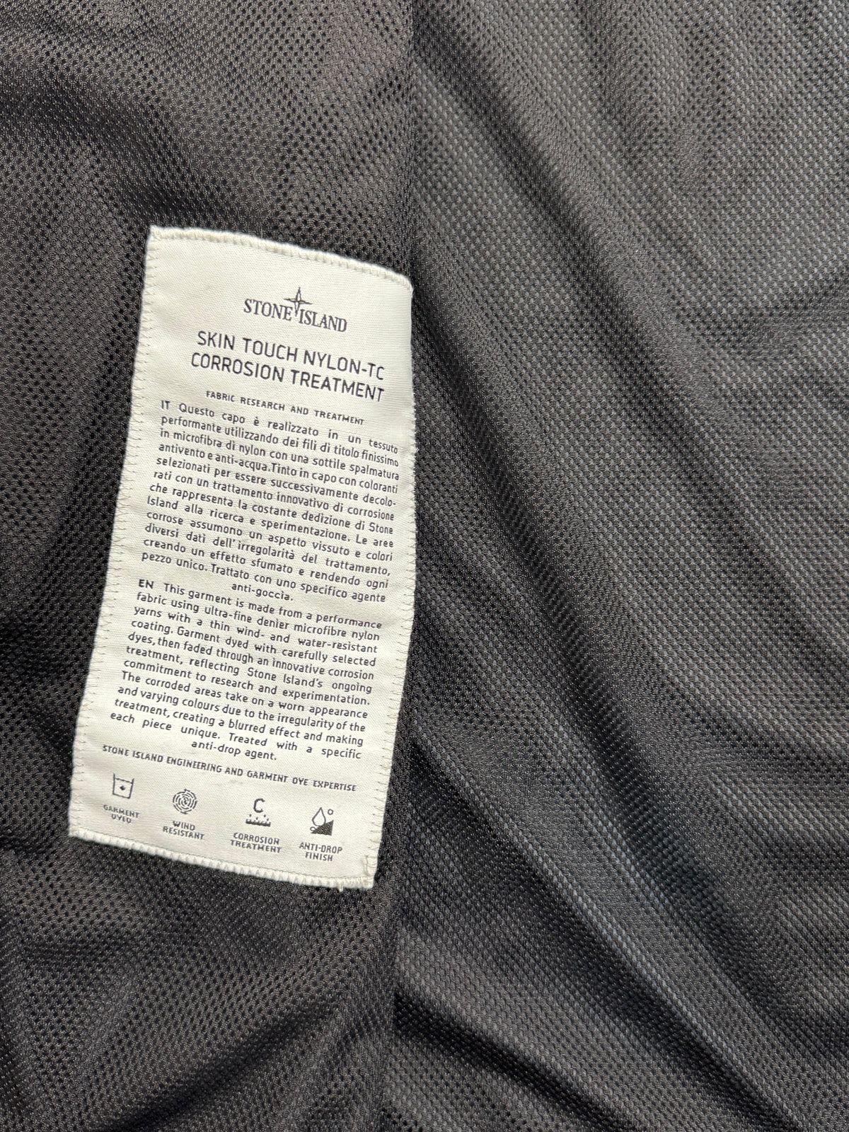 Stone Island Skin Touch Nylon-TC Corrosion Treatment