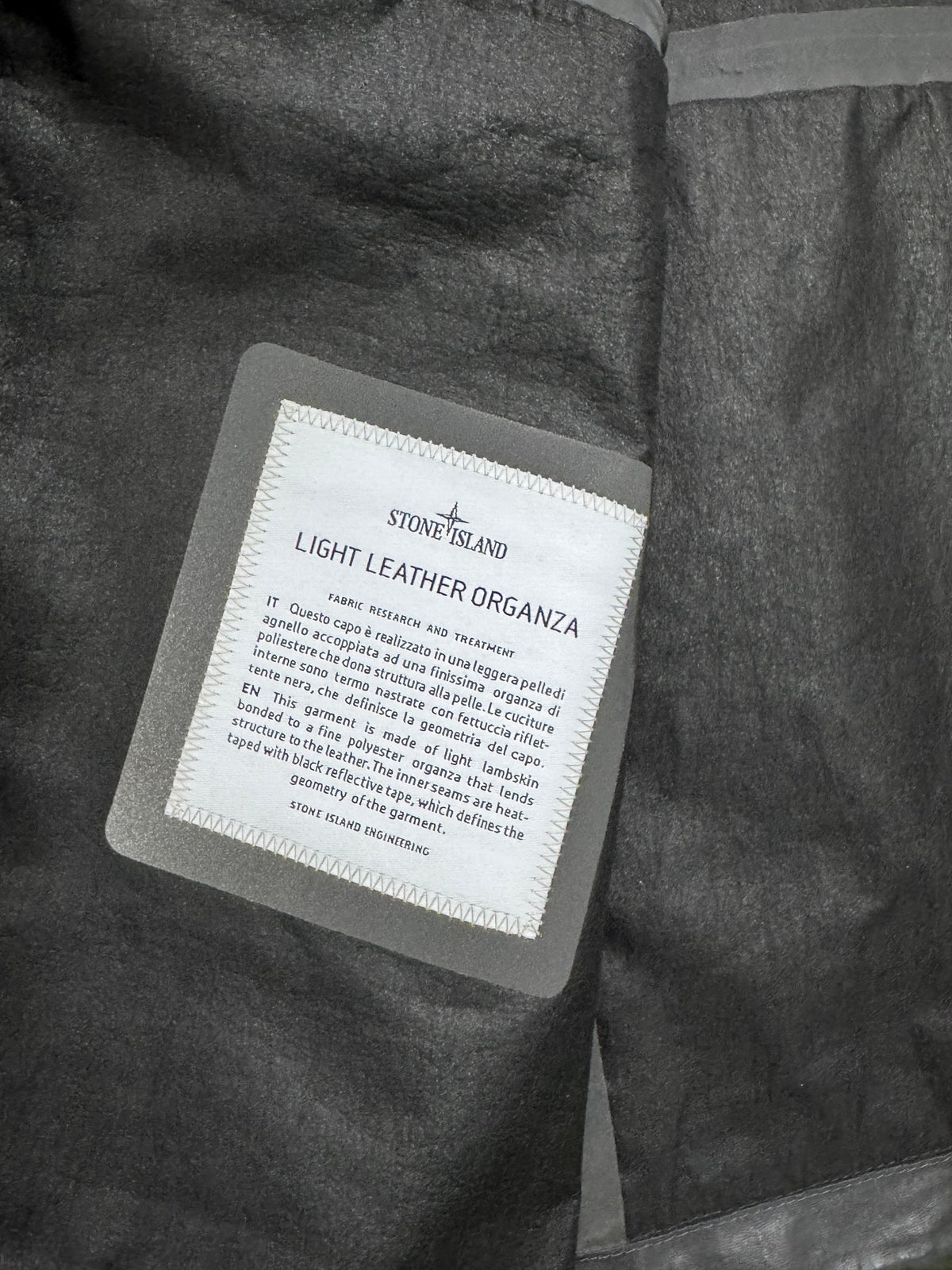 Stone Island Light Leather Organza