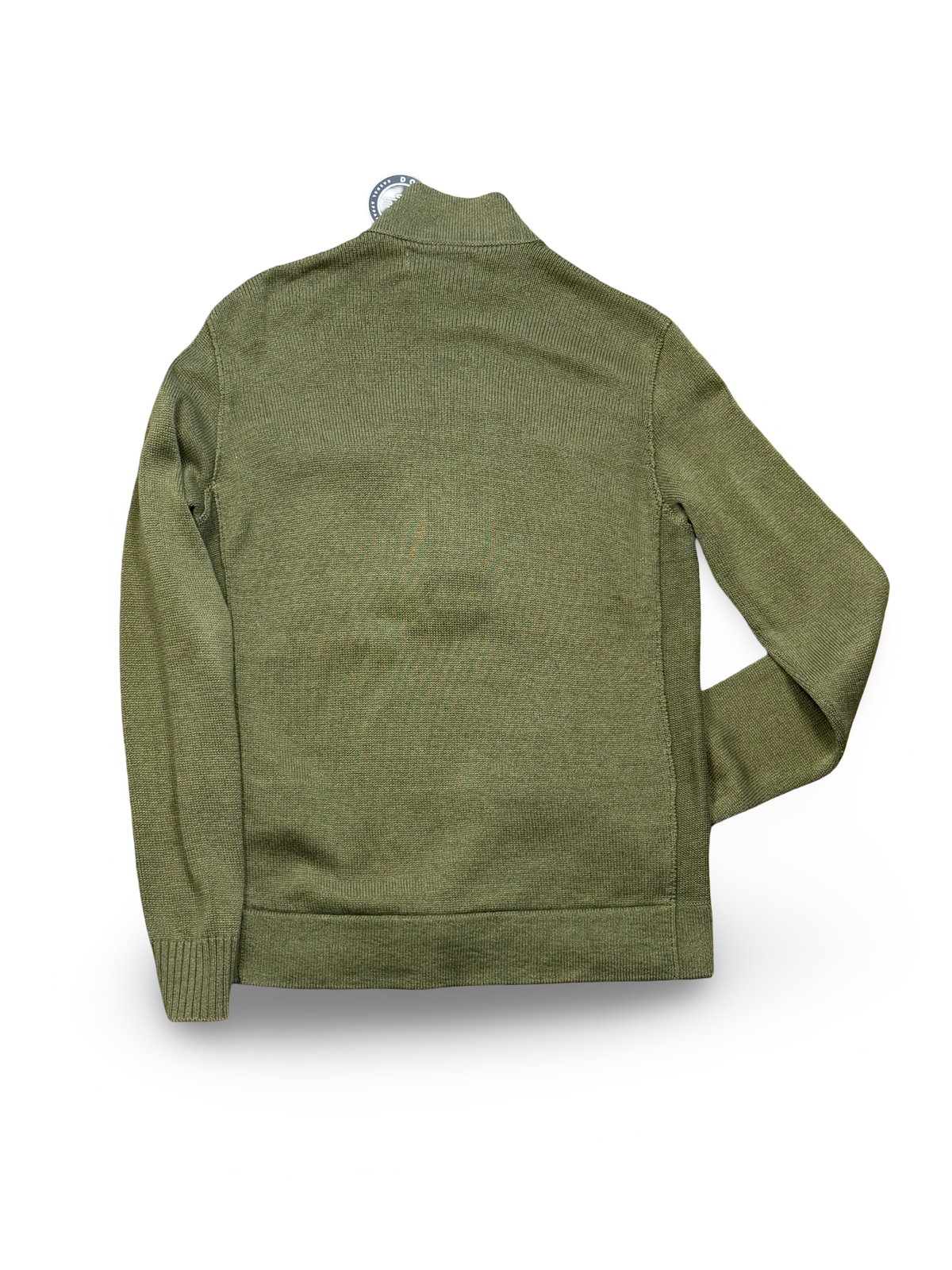 Stone Island Ribbed Knit Centre Badge Half Zip