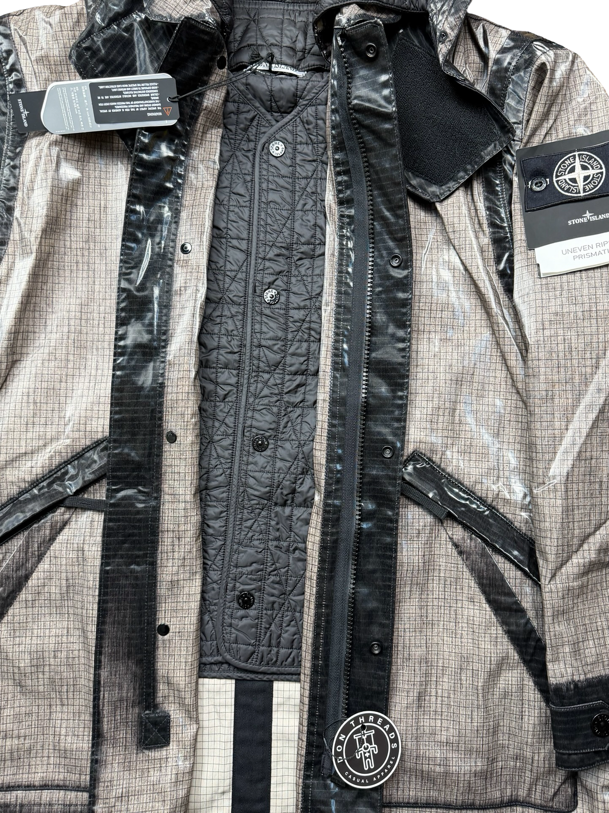 Stone Island Uneven Ripstop Prismatico