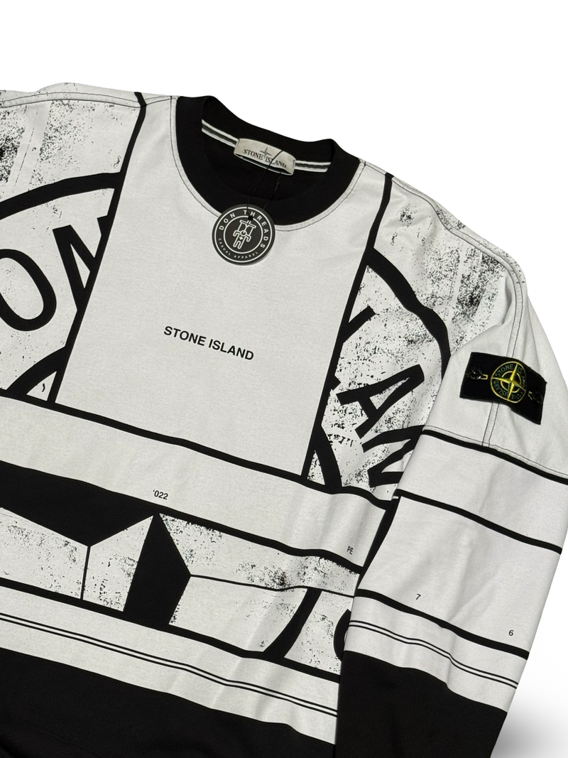Stone Island Mosaic Print Crewneck