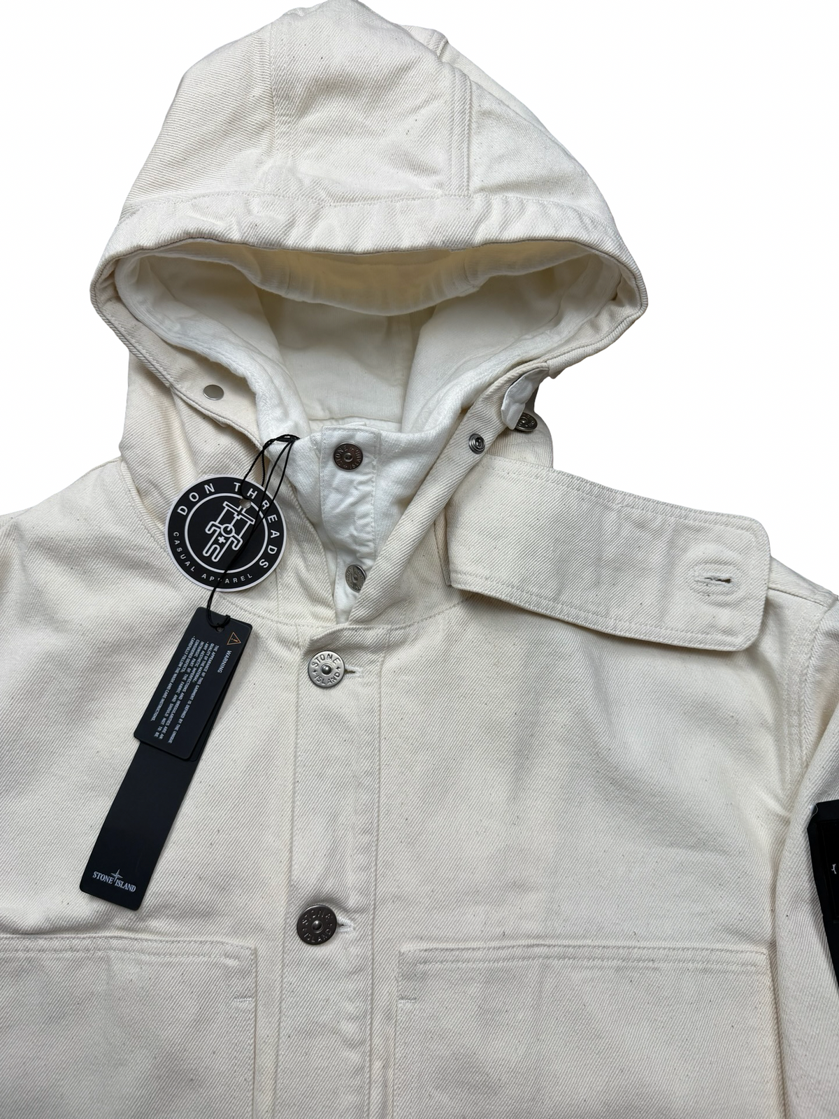 Stone Island Natural Cotton Gabardine S.I. Raw Beauty