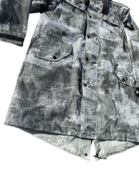 Stone Island Dissolving Grid Camo Mesh On Reflective Econyl Regenerated Nylon