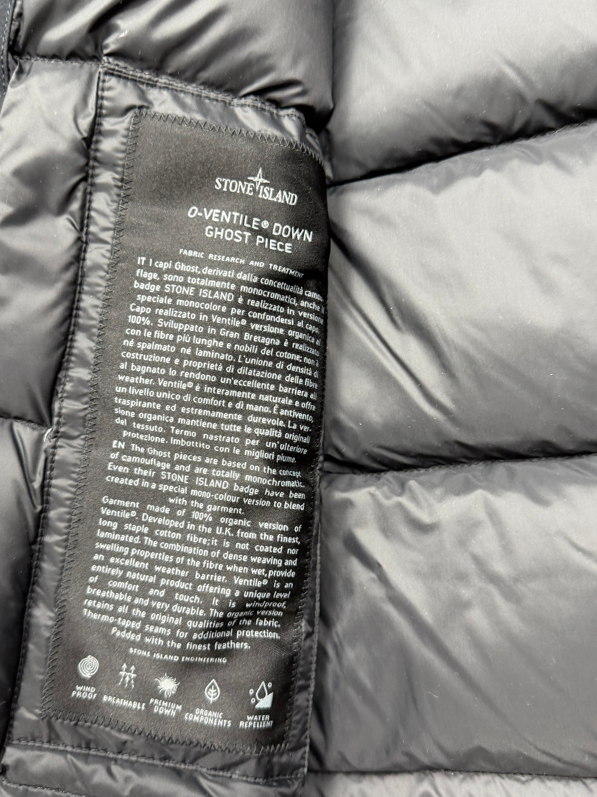 Stone Island O-Ventile Down Ghost Piece