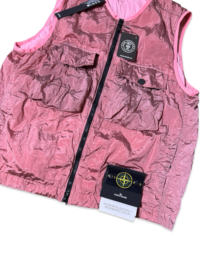 Stone Island Nylon Metal In Econyl Regenerated Nylon Vest