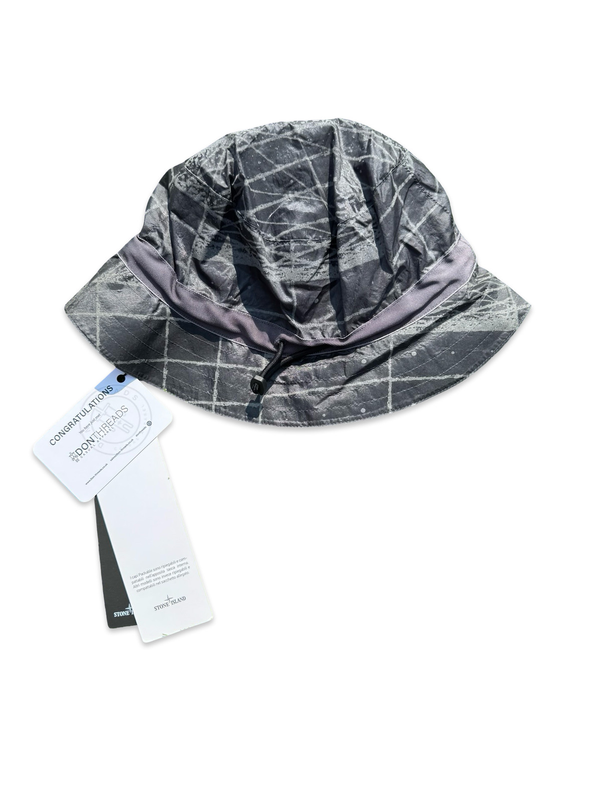Stone Island Reflective Grid Bucket Hat