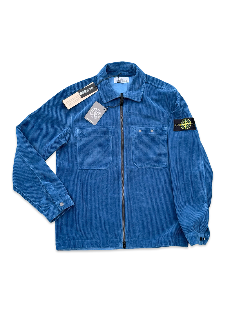 Stone Island Corduroy Zip Up Overshirt