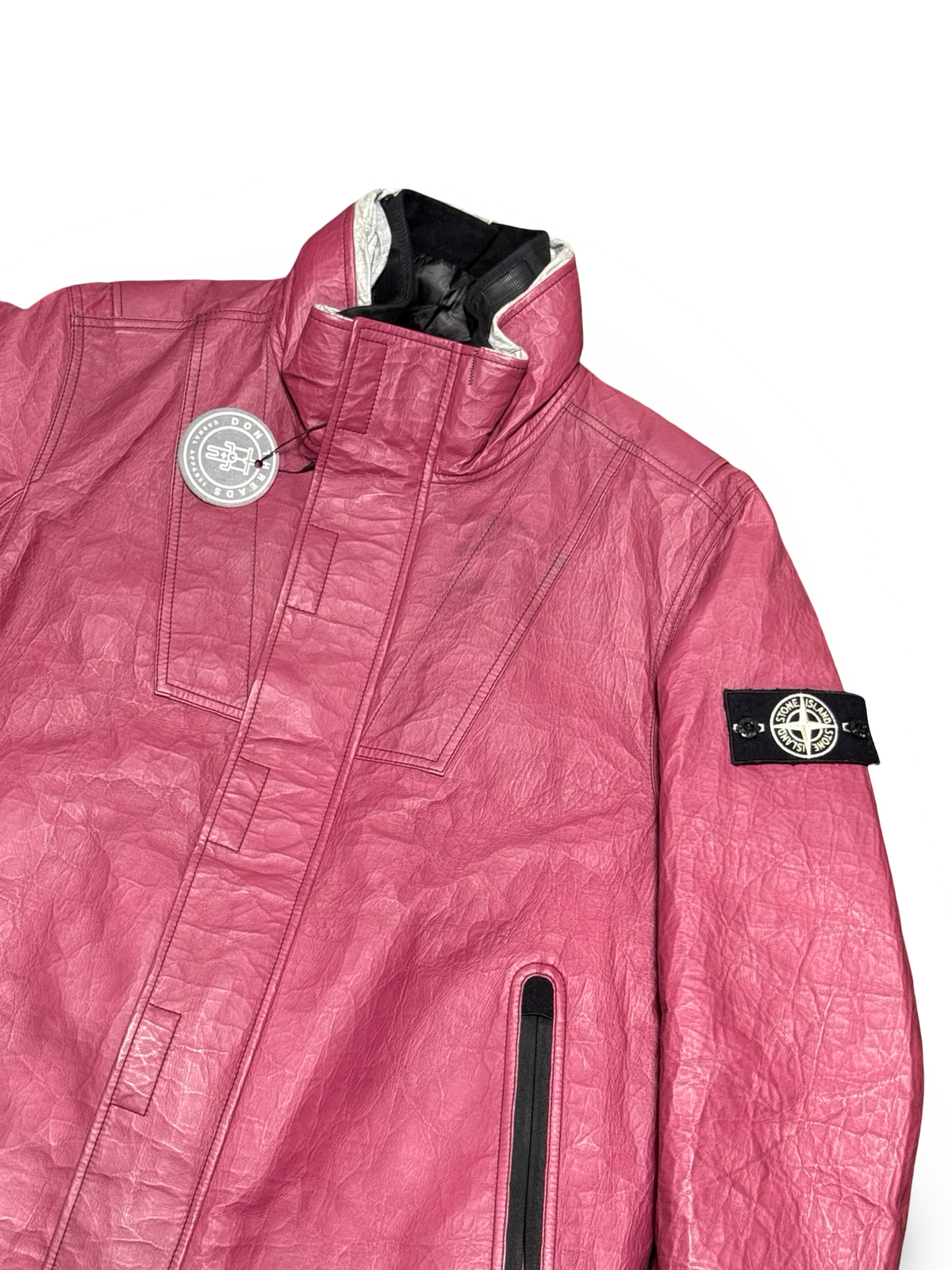 Stone Island Ice Jacket In Dyneema Bonded Leather