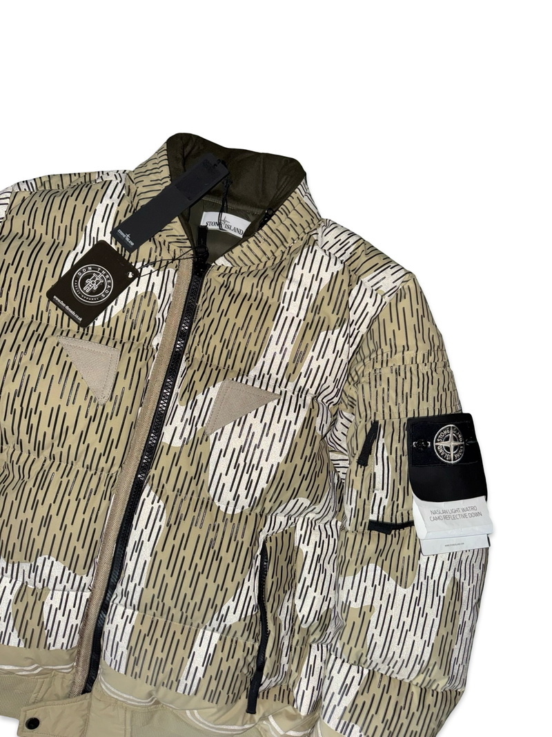 Stone Island Naslan Light Watro Camo Reflective Down