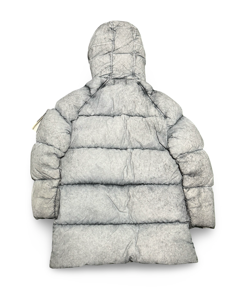Stone Island Tela Nylon Down With Dust Colour Frost Finish With Hood Liner