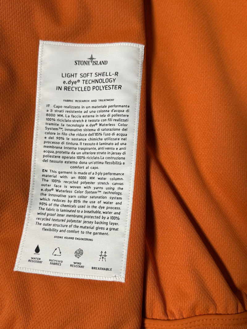 Stone Island Light Soft Shell-R e.dye Technology In Recycled Polyester