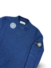 Stone Island Polypropylene Denim Knit Crewneck