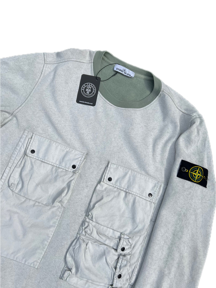 Stone Island Tela Placcata Crewneck