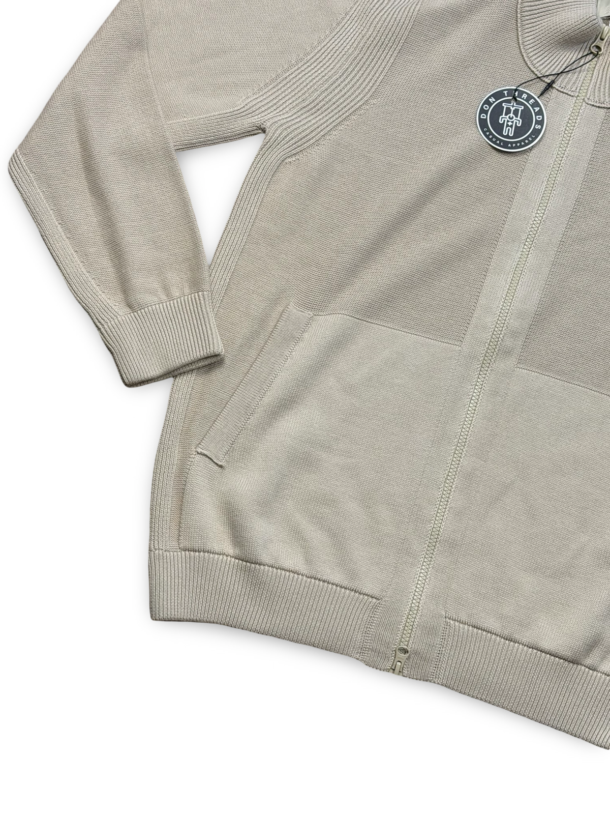 Stone Island Ghost Piece Cotton Cashmere Zip Up