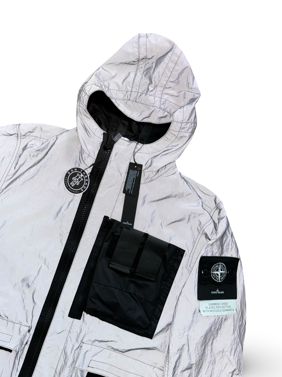 Stone Island Garment Dyed Plated Reflective With Mussola Gomata