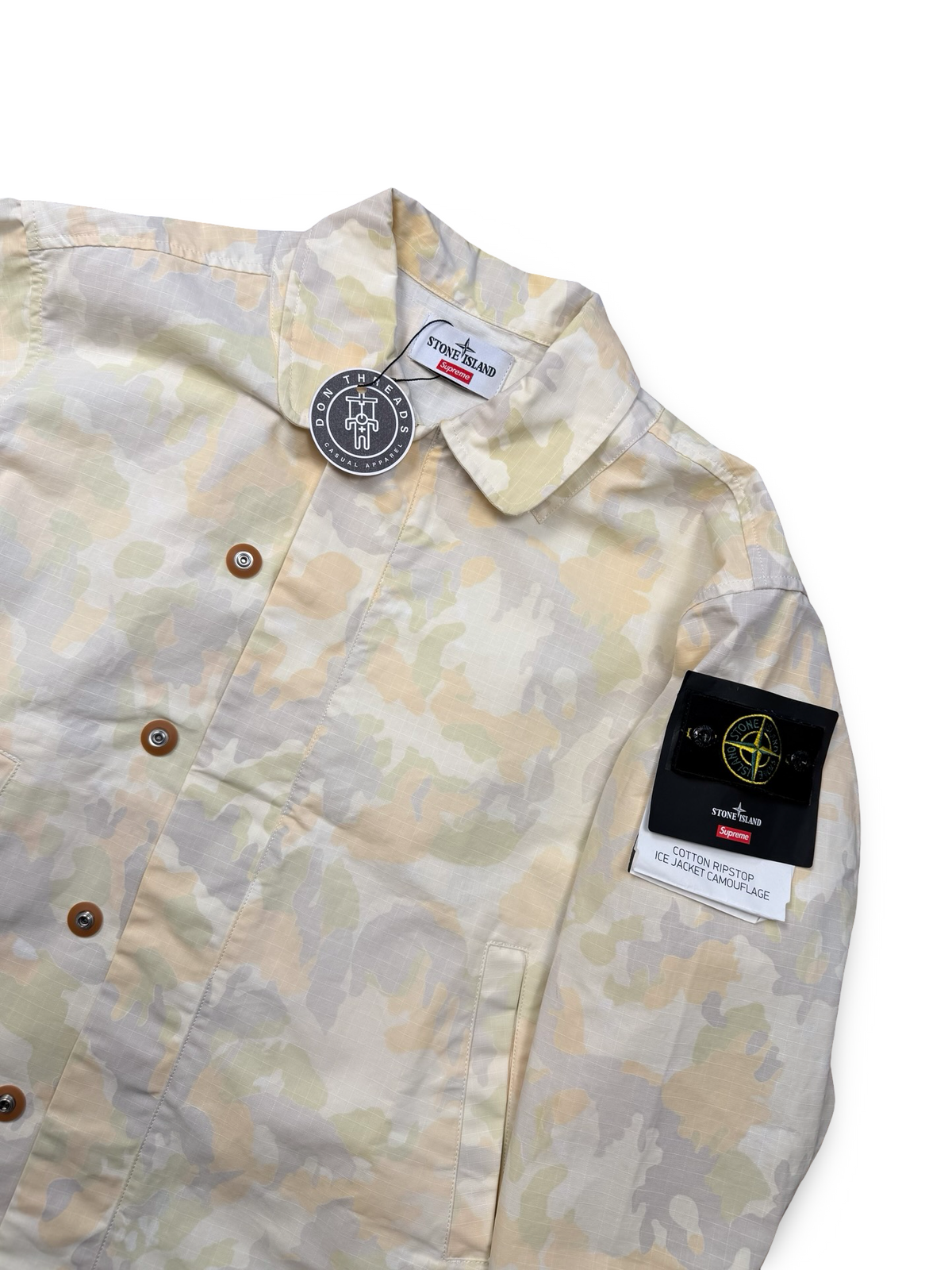 Stone Island x Supreme Cotton Ripstop Ice Jacket Camouflage