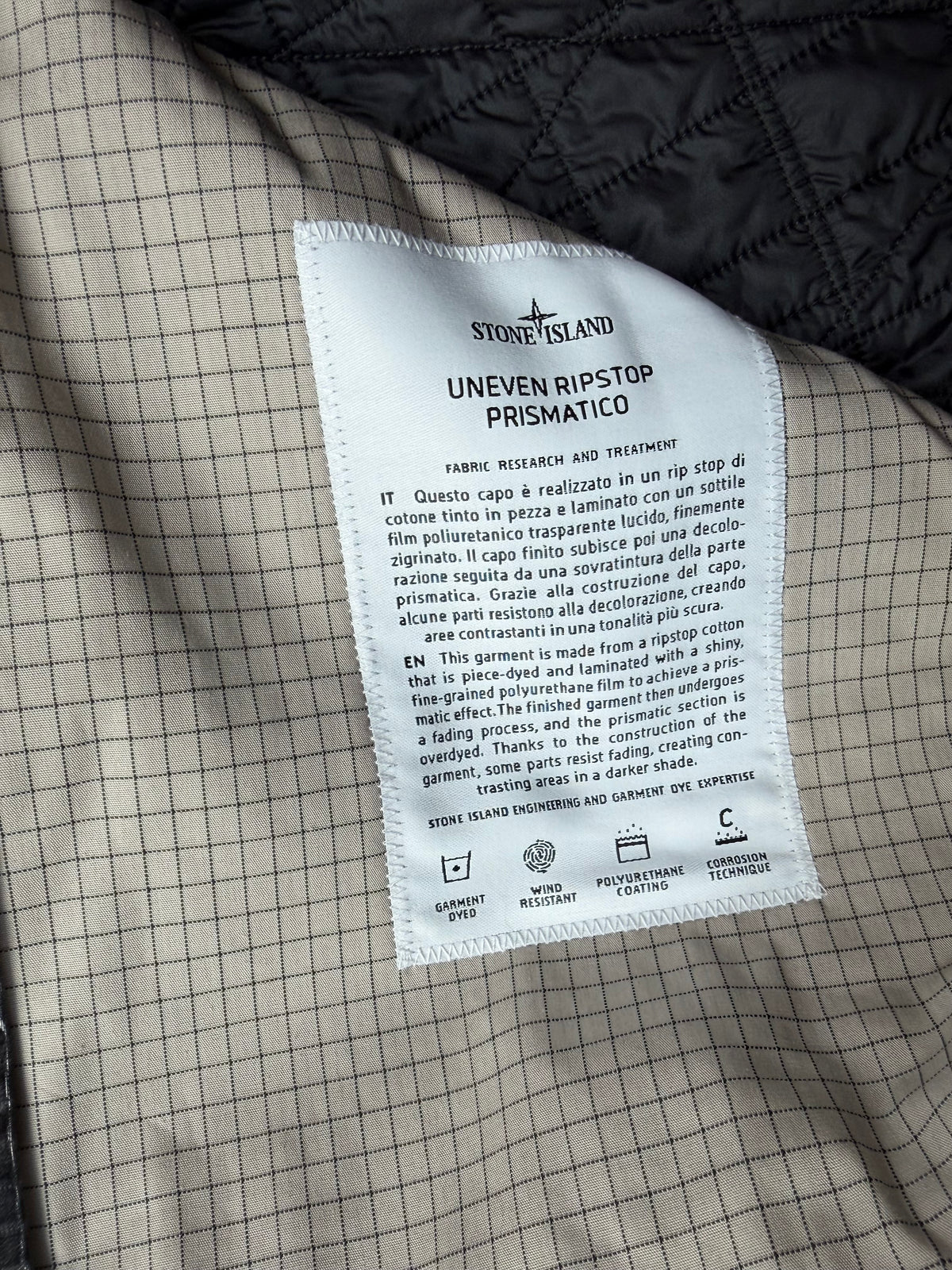 Stone Island Uneven Ripstop Prismatico